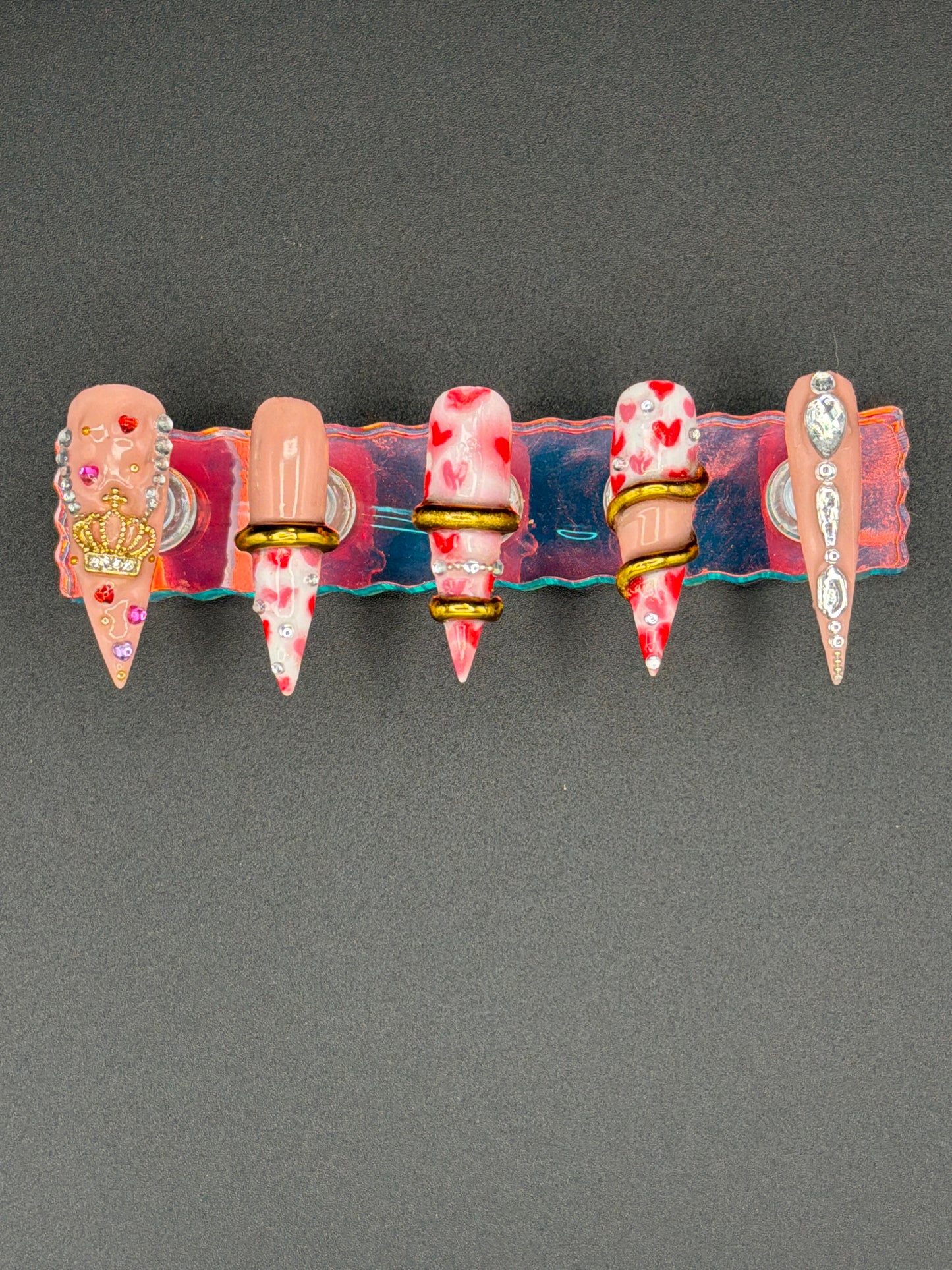 Crowned In Devotion | 2XL Luxury Press On Nail Set