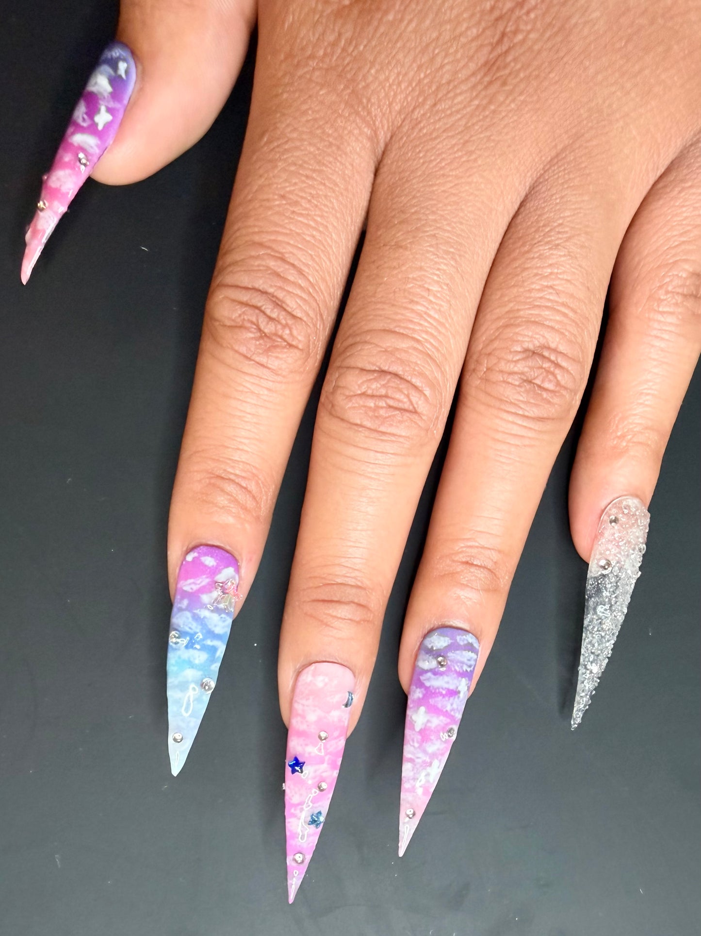 Ethereal Skies | 2XL Luxury Press On Nail Set