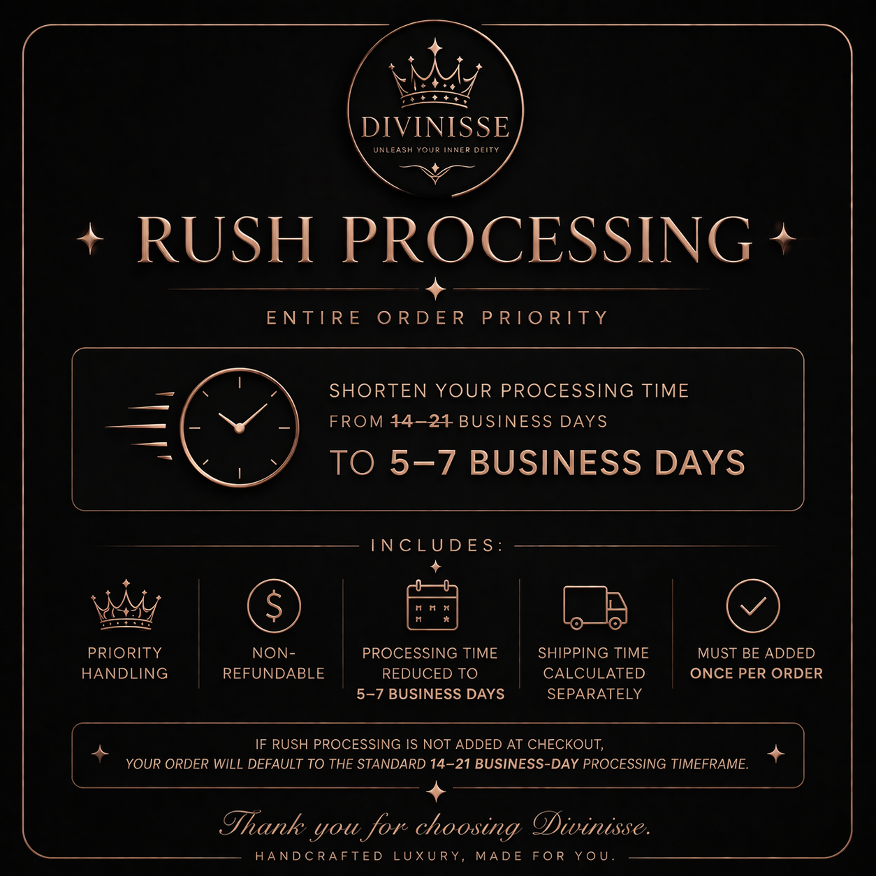 Rush Processing (Entire Order)